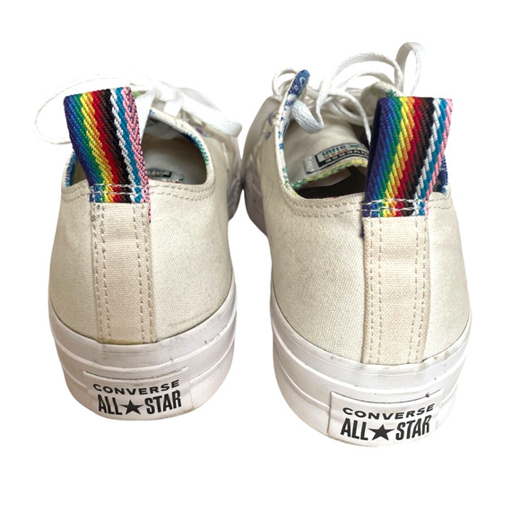 CONVERSE CTAS Lift OX Women's Size 11/EU 42.5 Rainbow Platform Sneakers A02264C - Picture 13 of 14